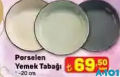 KÜTAHYA PORSELEN YEMEK TABAĞI 20 CM